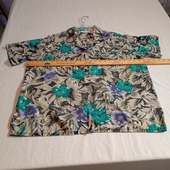 Bobbie Brooks Women's Hawiian Shirt Size XL - Picture 3 of 8